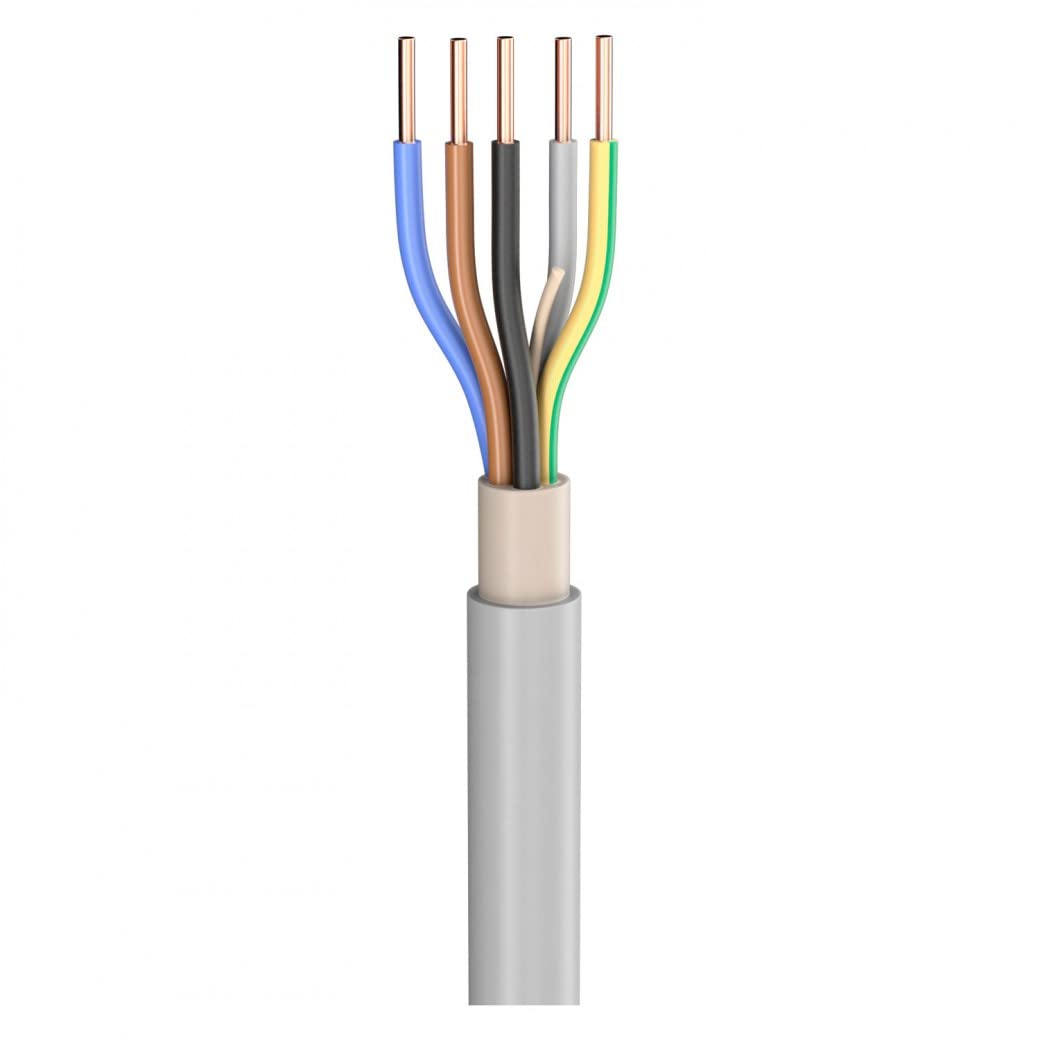NYM - J 5x2,5 Mantelleitung 5 x 2,5 mm² / 100 m Kabel Leitung Elektroleitung