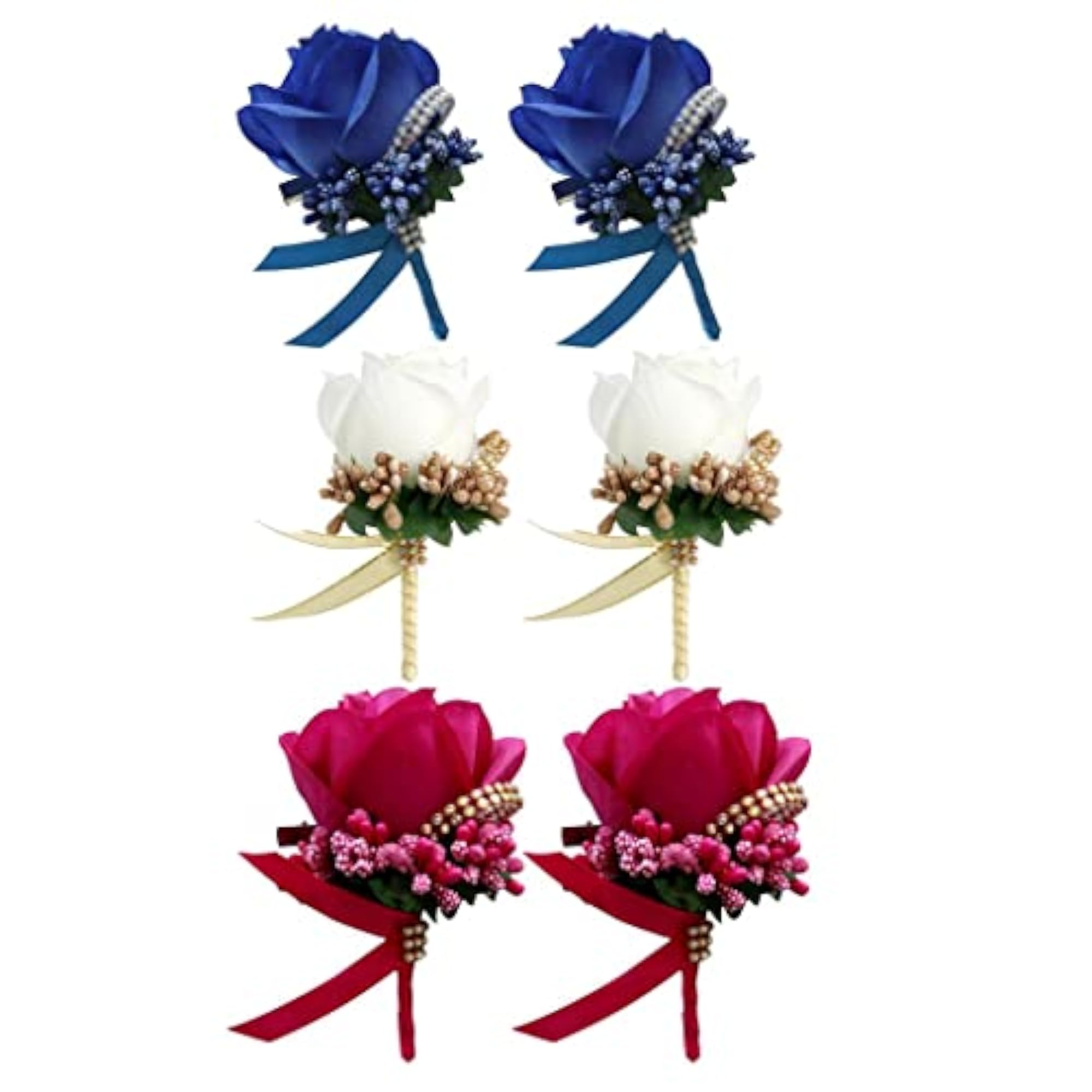 Stimulation Rose Flower Brooch Pin, Wedding Corsage