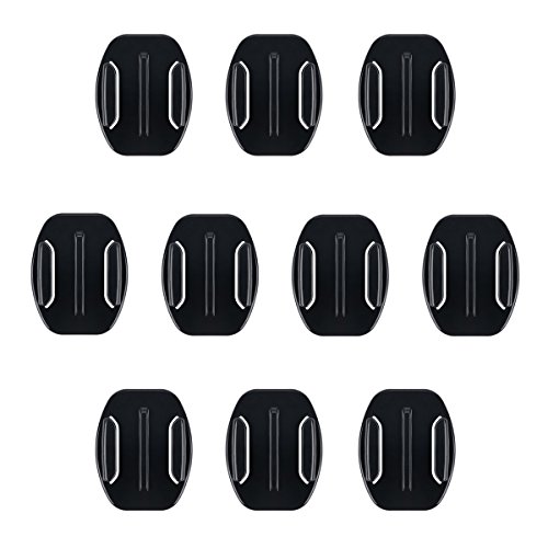 AFAITH 10 Pack of 3M Flat Adhesive Mounts for GoPro Camera Case
