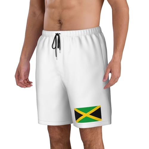 Flag of Jamaica Mens Swim Trunks Quick Dry Board Shorts 7" - Hawaii Beach Swimwear4
