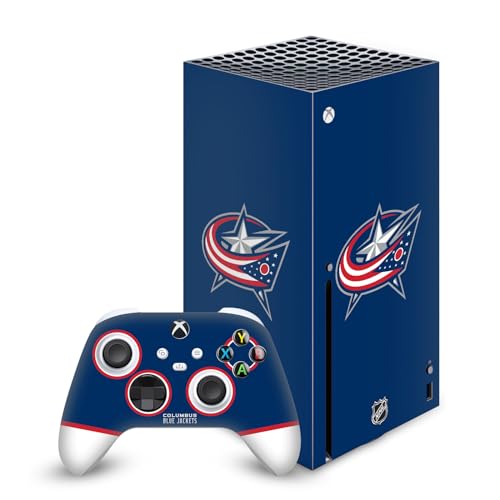 Peau autocollante Xbox Series X Columbus Blue Jackets vinyle NHL ajusté