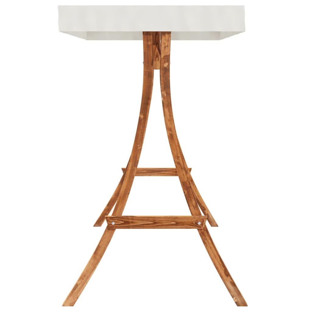 Banco Columpio con toldo Madera Maciza Abeto con Acabado Teca, Columpio Jardin Exterior, Balancin Jardin Exterior, Muebles Jardin Exterior, Balancin Balcon - 3200627