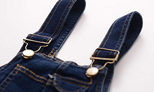Kids Boys' Casual Adjustable Slim Fit Denim Bib Overalls Age 4-13 Years (8-9 Years) #TOP4
