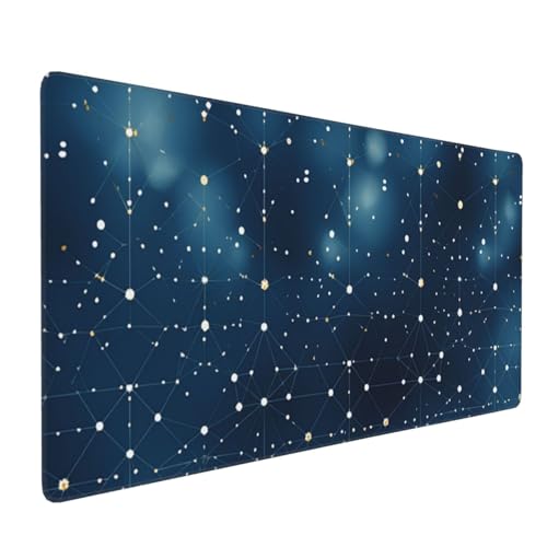 Tapis de souris pour ordinateur portable étanche avec bords cousus pour bureau