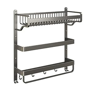 Klzuopt 3-stufiges Badezimmerregal 10FGjS197