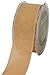 May Arts 1-1/2-Inch Wide Ribbon, Natural Faux Linen
