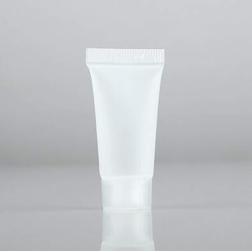 Snadulor - 50 botellas vacías para apretar, botellas de plástico rellenables de viaje para cosméticos corporales, crema de manos, loción, champú,