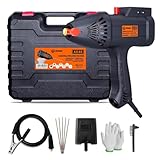  Machine a Souder, 220V Soudeuse Portative, Poste a Souder Arc à Affichage Numérique avec kit D\'outils de Soudage, Pistolet de Soudage ARC Portable pour Fils de 1.6-3.2MM, Épaisseur de Soudure 2-12MM