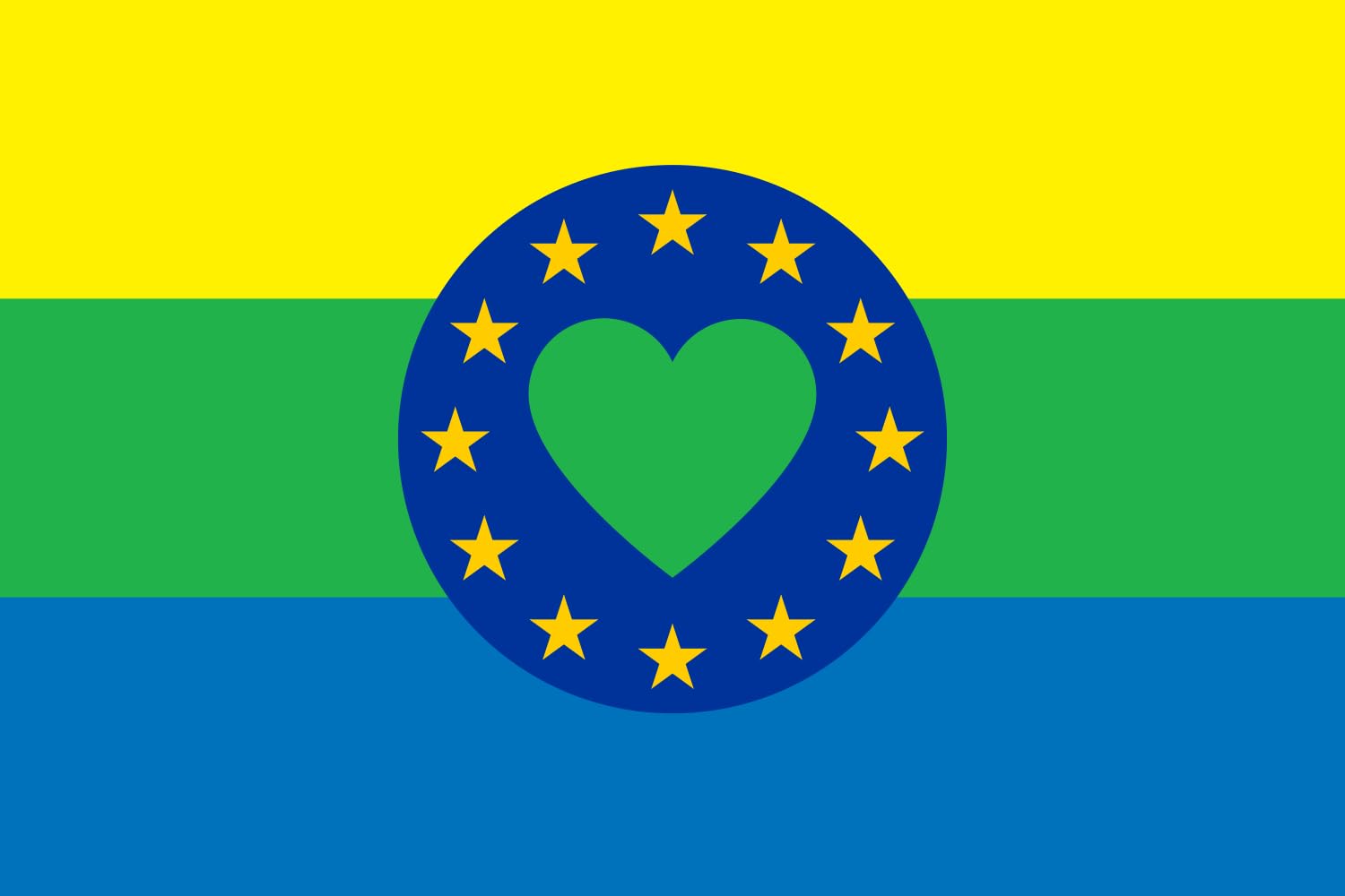 Drapeau paysage Lunezia pour pavoiser les façades et les murs