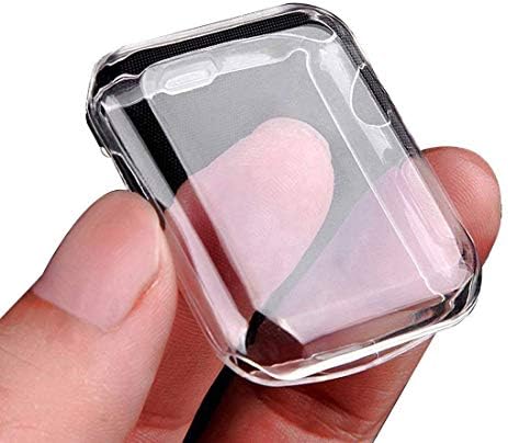 Julk Series 1 38mm Case for Apple Watch Screen Protector, iWatch Overall Protective Case TPU HD Clear Ultra-Thin Cover for Apple Watch Series 1 (38mm)