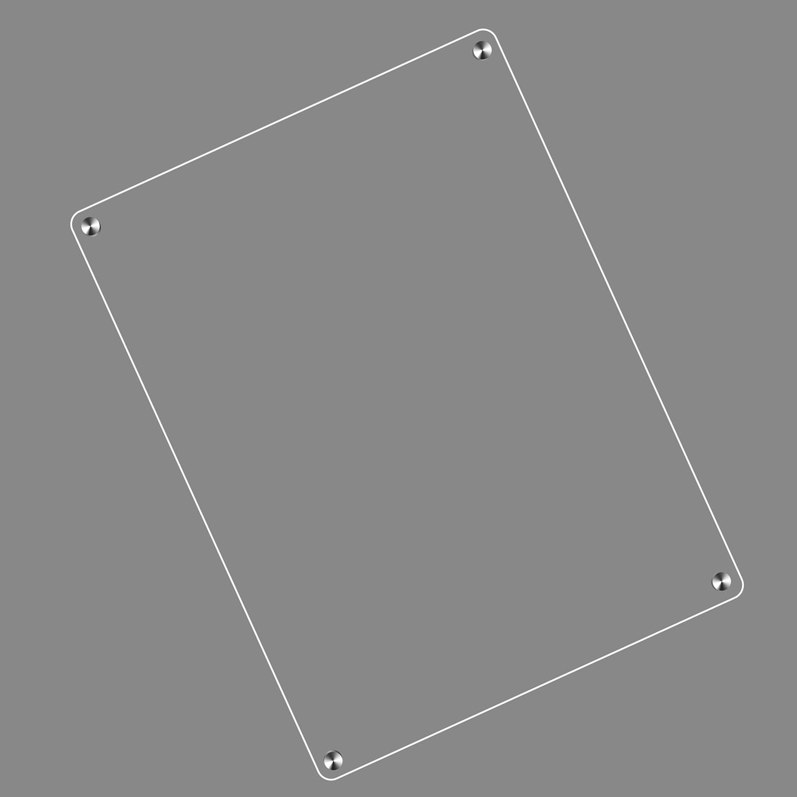 Pizarra de Planificación Mensual Magnética de Acrílico Transparente para Calendario de Nevera de 15,7 X 11,8 Pulgadas, Calendario de Borrado en Seco Duradero para Planificar con Anticipación,