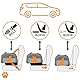 MY DUQUE – Modell CAR-GO Faltbare Hundebox und Transportbox für Katzen | ISOFIX für einfachen Einbau im Auto | Erweiterbare Hundetransportbox mit Zugriff vorn & hinten – Ideal für Flugreisen – Grau