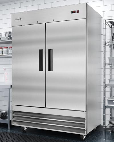 Image of KoolMore 54 inch 2 Door Stainless Steel Commercial Reach-in Refrigerator Cooler - 47 cu. ft