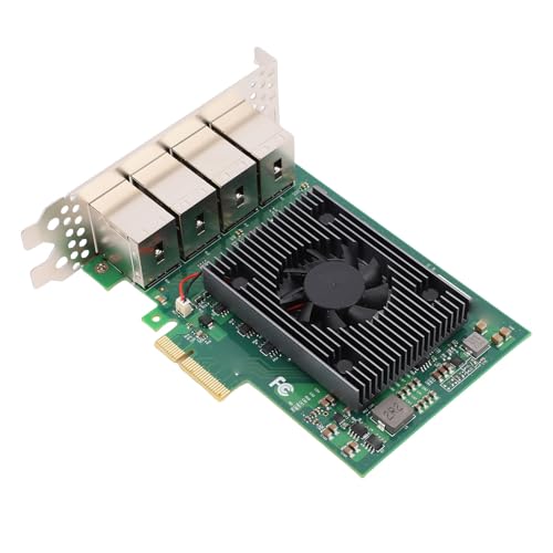 Carte Réseau Gigabit Ethernet 8 Ports Jectse PCI Express avec Composants Plaqués Or Durables