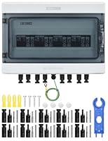 DIHOOL DC überspannungsschutz PV 4 Strings Solar Anschlusskasten für 4 * 500W Solarmodule Balkonkraftwerk, 25A DC Trennschalter PV Anlage