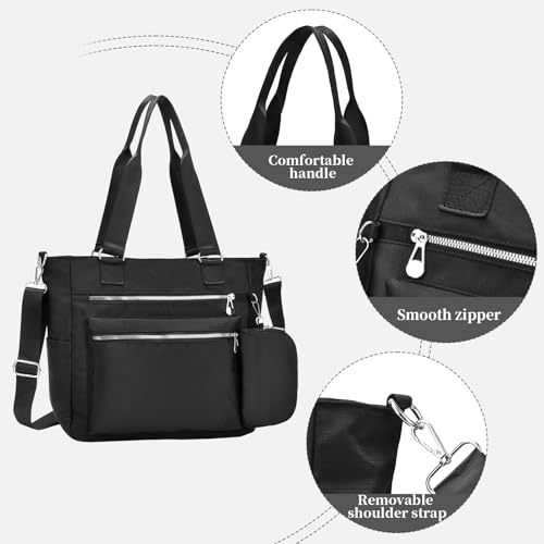 Bolso Tote para Laptop Mujer 15.6'' Canvas Impermeable miniatura 6