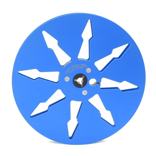 Blue Aluminum Empty Take Up Reel