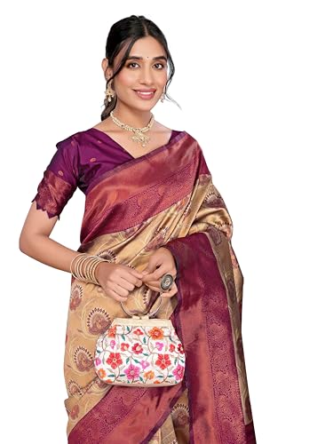 Image of Avantika Fashion Women's Kanjivaram Soft Silk Banarasi Sarees With Blouse Piece For Women
