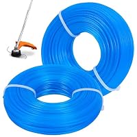 1,6 mm Nylon Mähfaden, 100 m Runde Trimmerfaden Starkes Rasentrimmer Faden für Gartenschneider Rasentrimmer(Blau)