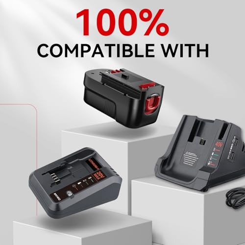 LUMSING 4.8Ah HPB18 Ni-Mh Replacement for Black and Decker 18V Battery HPB18 HPB18-OPE Compatible with Black Decker Battery 18 Volt Tools A1718 FS18FL Firestorm Cordless Power Tool