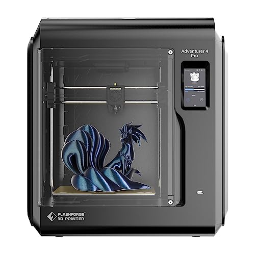 FLASHFORGE Imprimante 3D Adventurer 4 Pro, FDM 3D avec nivellement Automatique 9 Points, buse Ã  dÃ©gagement Rapide Ã  265 â et Plaque d'acier Flexible PEI, Prise en Charge PLA/ABS PETG/PLA-CF/PETG-CF