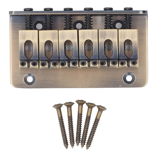 Chevalet fixe de guitare réglage et entretien faciles pour 6 cordes - 6