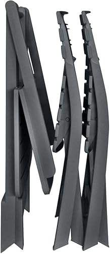 Miniatura 8 de SLGSDMJ Juego de mesa de jardín de terraza, juego de muebles de porche, juego de 3 piezas de bistró plegable de plástico antracita adecuado para