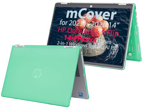 Coque HP OmniBook 5 Flip 14-FPxxxx mCover verte pour PC portable 2 en 1
