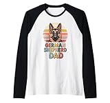 Photo Gallery uomo retro german shepherd dad gsd maglia con maniche raglan Photo Gallery uomo retro german shepherd dad gsd maglia con maniche raglan