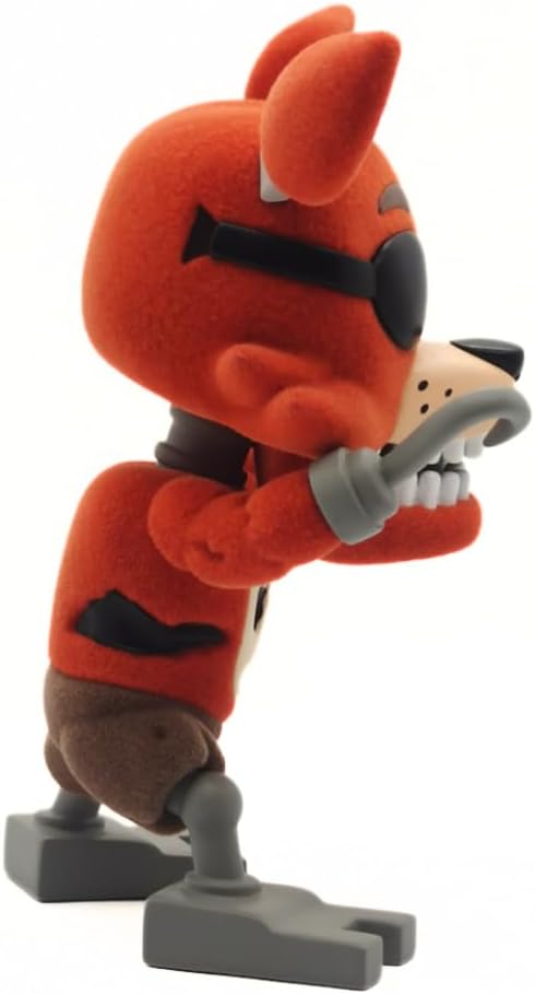 Youtooz FNAF Foxy Flocked 4.3", Foxy Flocked Vinyl Figure, Collectible from Five Nights at Freddys FNAF Collection