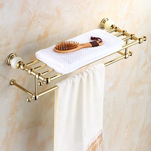 Porte-serviettes mural double barre pour optimiser le rangement et sécher le linge de bain