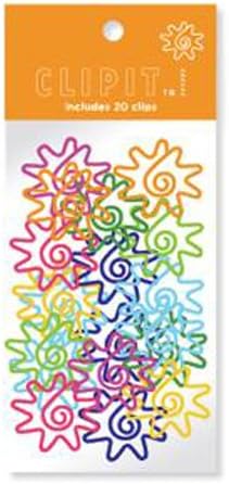 OOLY Super Sunburst Clip It Fun Shaped Paper Clips, 20-Count (134-16)