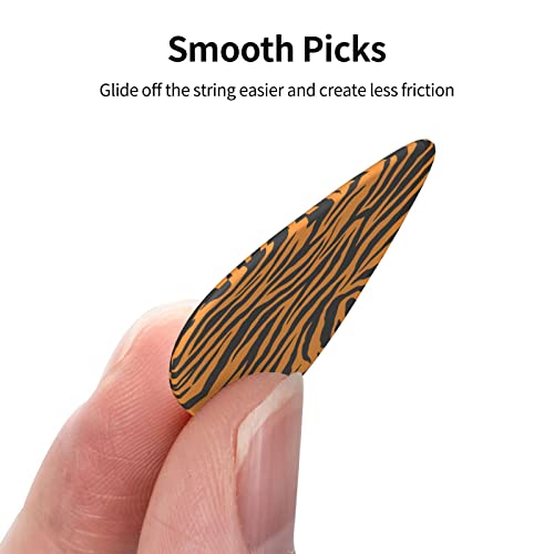 Médiators de guitare 12-Pack médiators de guitare Orange Tiger Leopard pour guitare électrique guitare acoustique… - Les Beatles, Paul McCartney, John Lennon, RIngo Starr, George Harrison Médiators de guitare 12-Pack médiators de guitare Orange Tiger Leopard pour guitare électrique guitare acoustique… – Image 3