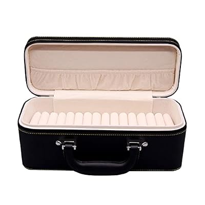 Yiju 15 Slots Bangle Box, Jade Bracelets Display Case Storage Case Jewelry Organizer PU Leather Bracelet Case for Retail Stores Dresser Engagement