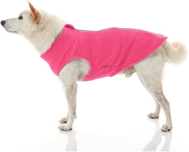 Gooby Zip Up Fleece Dog Sweater, Pink, 2X-Large, Warm Pullover Fleece Step-in Dog Jacket Without Ring Leash - Image 5