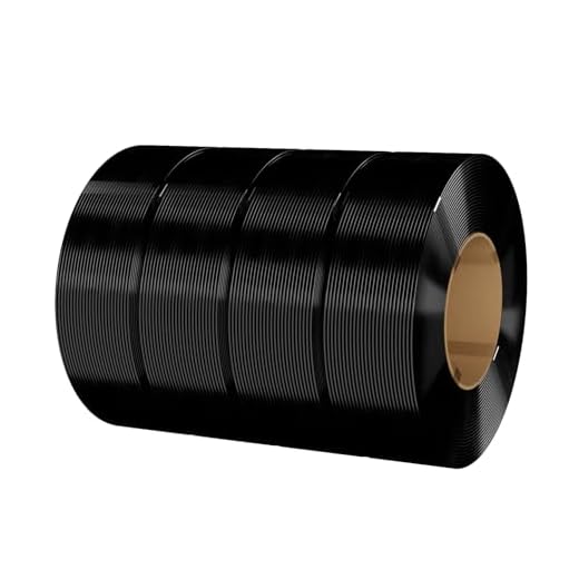 eSUN PLA Basic Refilament 1.75mm, 3D Printer Refill High Speed PLA for Fast Printing, 1KG per Roll, 4 Rolls Spoolless 3D Printing Filament for High Speed 3D Printers, Black