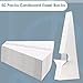 Lineco, 50 Pack Cardboard Easel Backs 15 Inch, Self Stick Double Wing Stand, Display Signs, Cards, Photographs, Brochures, Posters, Craft Projects, White