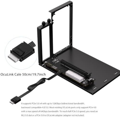 RGEEK OCuLink eGPU Dock PCIe 5.0 X4 128Gbps for External Graphics Card eGPU - 2