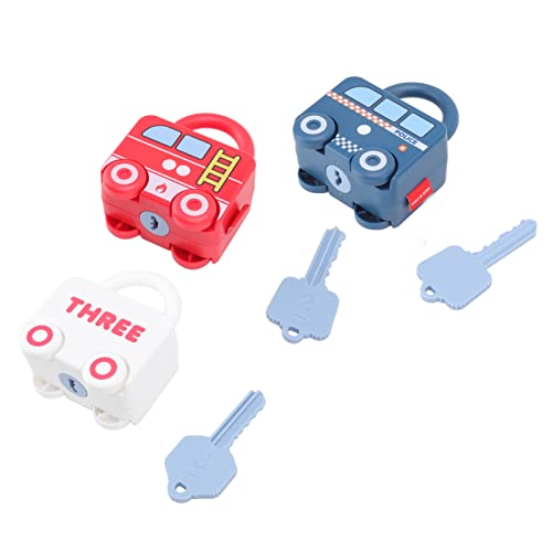 Xixian Car Shape Learning Locks for Toddlers, Slideable Puzzle Toy with Keys, Fine Motor Skills Activity, Alphabet Number Recognition, Early E on Travel Game for Boys Girls 6 Months+ - Image 9