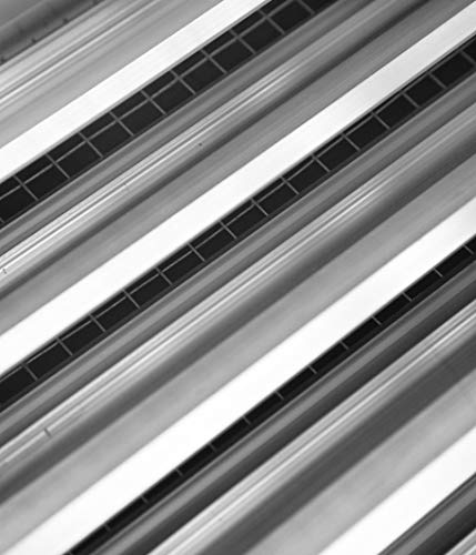 Ventilação externa de alumínio de 30 cm L x 66 cm A para paredes e espaço de rastreamento - à prova