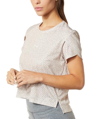 Blusa Fem. Fila Honey Iv,Bege Estampado,M