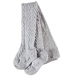 FALKE Unisex Baby Cable B TI Strumpfhose, Grau (Stormy Grey 3822), 1-6 Monate (62-68cm)