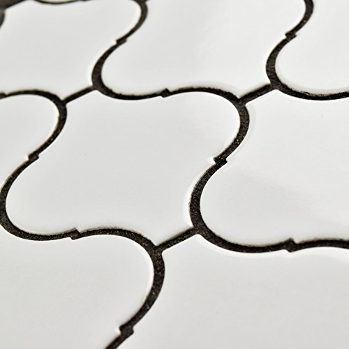 image for SomerTile FMALTGW Deriba Lantern Porcelain Mosaic Floor and Wall Tile,