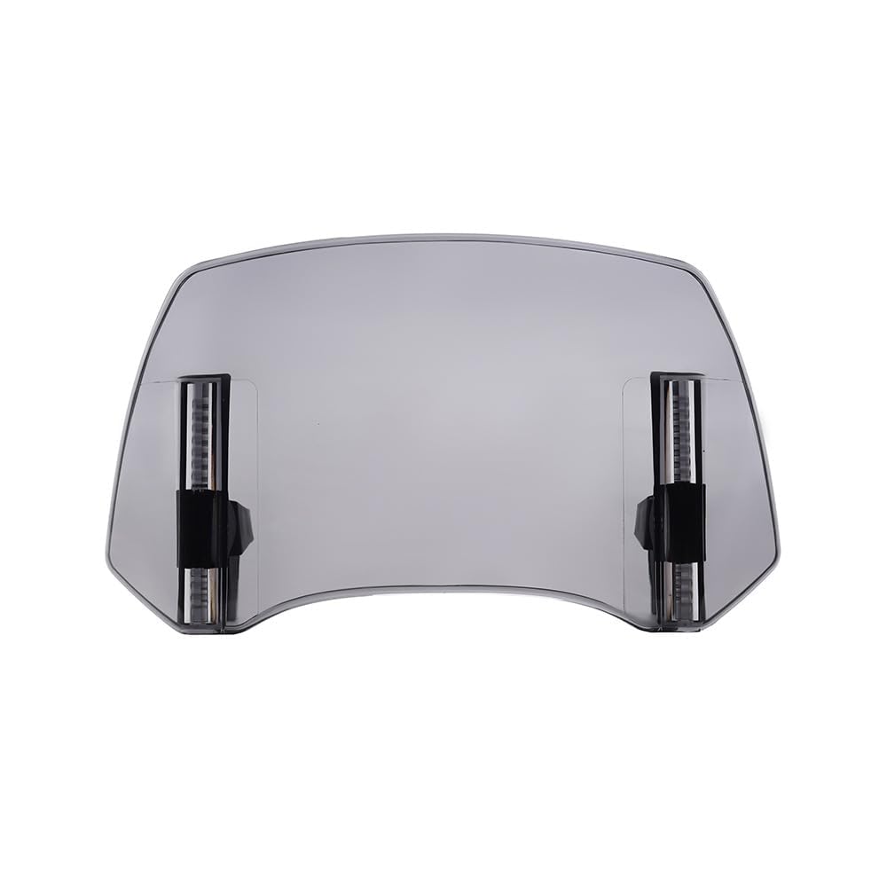 EOEIIQXZJXG Motorcycle wind deflector, for GSX S1000GT GSX S1000 GT GSXS 1000GT 2023 Windscreen extension clip-on wind deflector spoiler air deflector windscreen visor,B-smoke-normal