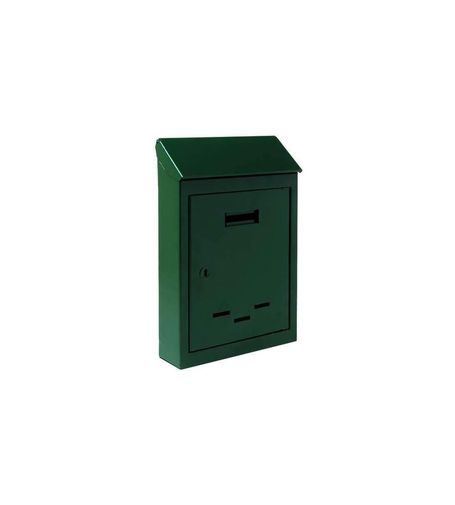 Vigor Cassetta per Lettere Lamiera Nr. 3, Nero, 20 x 6 x 30 cm