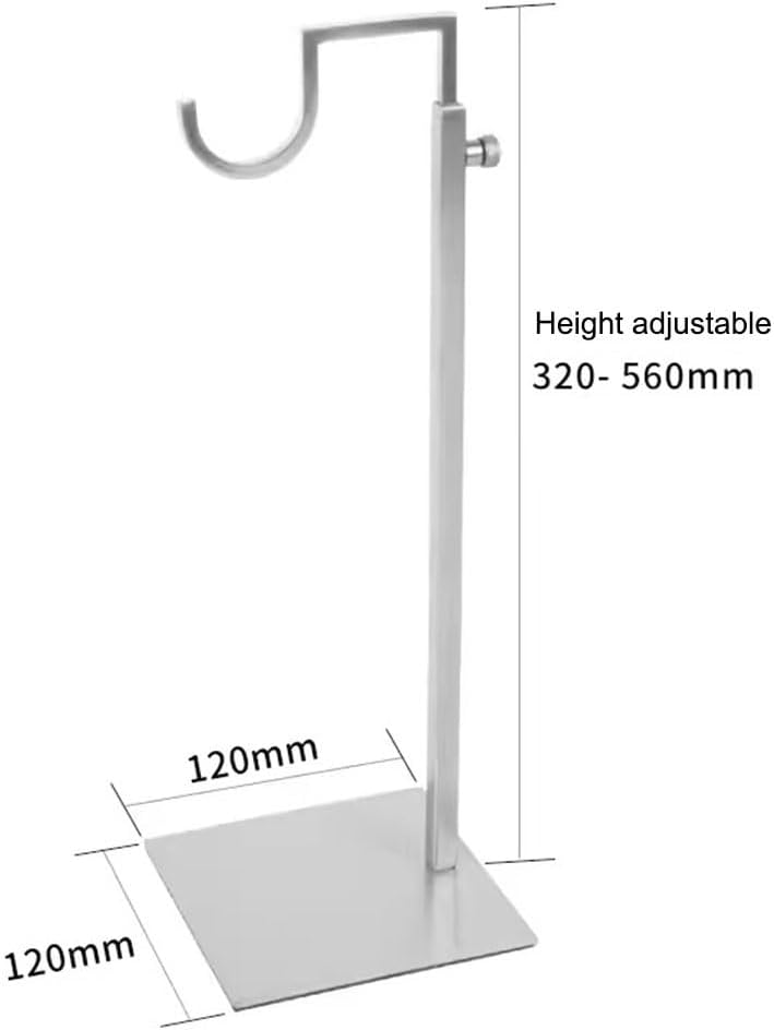 Purse Display Stand Stainless Steel Desktop Handbag Display Rack, Adjustable Height with EVA Anti Slip Pad, Suitable for Jewelry, Wigs, Hats (Color : Gold)