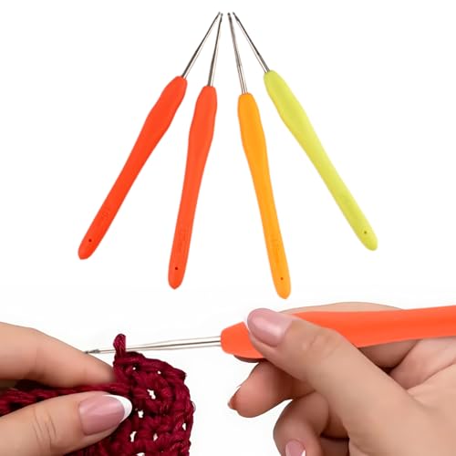 Haak haak-zwart zacht handvat haakhaken aluminium haak set breien weave Haak haak-zwart zacht handvat haakhaken aluminium haak set breien weave