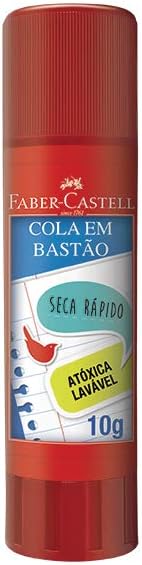Cola em Bastão, Faber-Castell, SM/8110, Vermelha