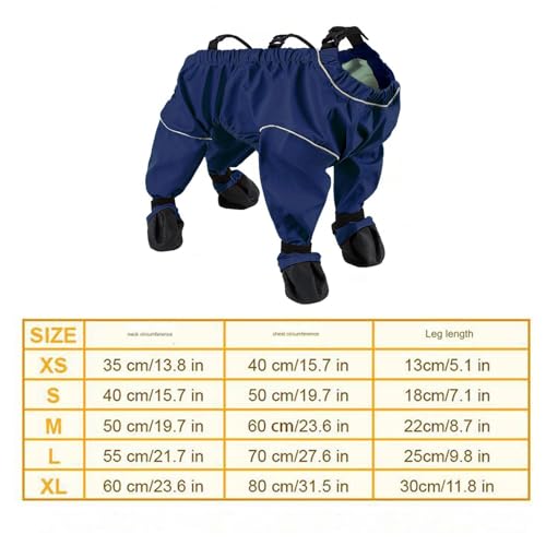 Fenteer Botas Suspensórias para Cachorro Botas de Chuva para Cachorro Protetores de Pata Impermeávei