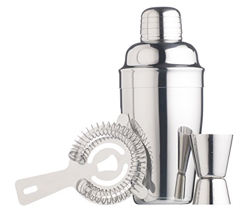 BarCraft Cocktail Kit 500ML 3pc Stainless Steel Gift Boxed
